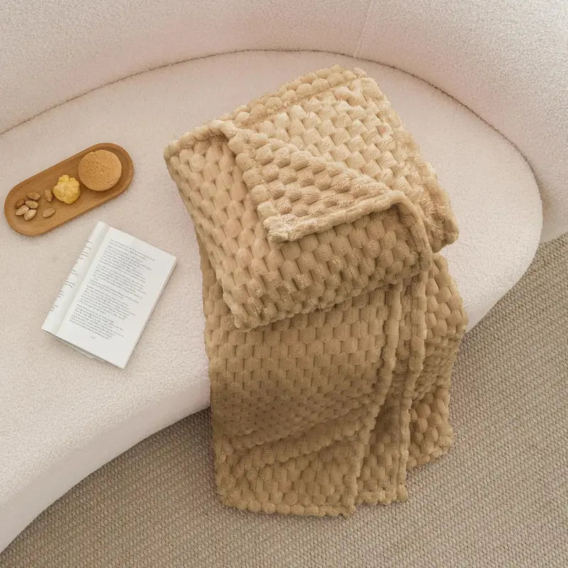 Fleece Sofa Blanket | Soft and Warm | 104 × 90 Inches